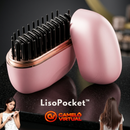 LisoPocket™ - Mini Pente Alisador De Cabelo Sem Fio 2 Em 1