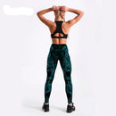Calça Legging Cintura Alta Green Skull - Penny Lane