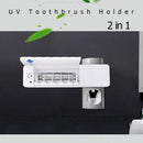 Antibactéria 2 in 1 - Esterilizador de Escova + Dispenser de Pasta