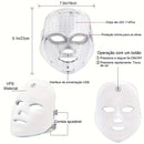 LumiThera Pro 7X – Máscara LED Facial Multiespectral para Acne, Manchas, Rejuvenescimento e Skincare Avançado