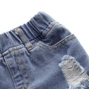 Conjunto Camiseta + Shorts Jeans - Tamanhos de 1 a 4 anos