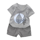 Conjunto Boy Smile e Folha - Tamanhos 6 meses a 4 anos