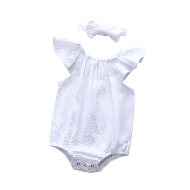Body Summer + Faixa - Tamanhos de 0 a 2 anos
