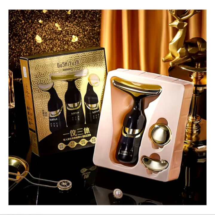 Massageador Facial LIPOFACE  3 em 1 (Rosto, Pescoço e Colo)